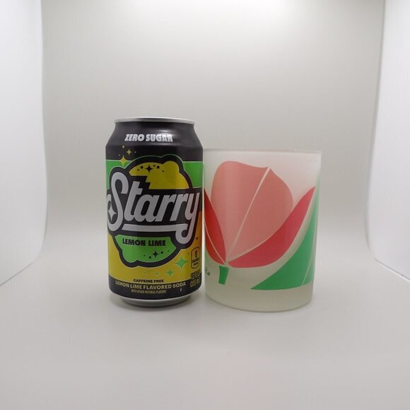 Retro La Rue Tulip Frosted tumbler glasses unique, rare pair - Picture 5 of 7